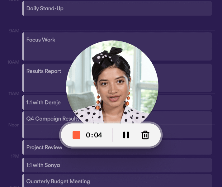 Loom — screen recording and video sharing view