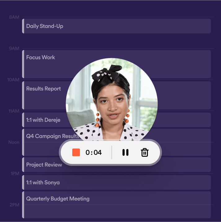 Loom — screen recording and video sharing view