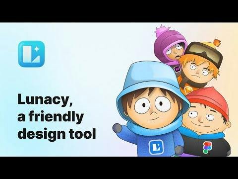 Lunacy — vector design workspace with built-in assets panel