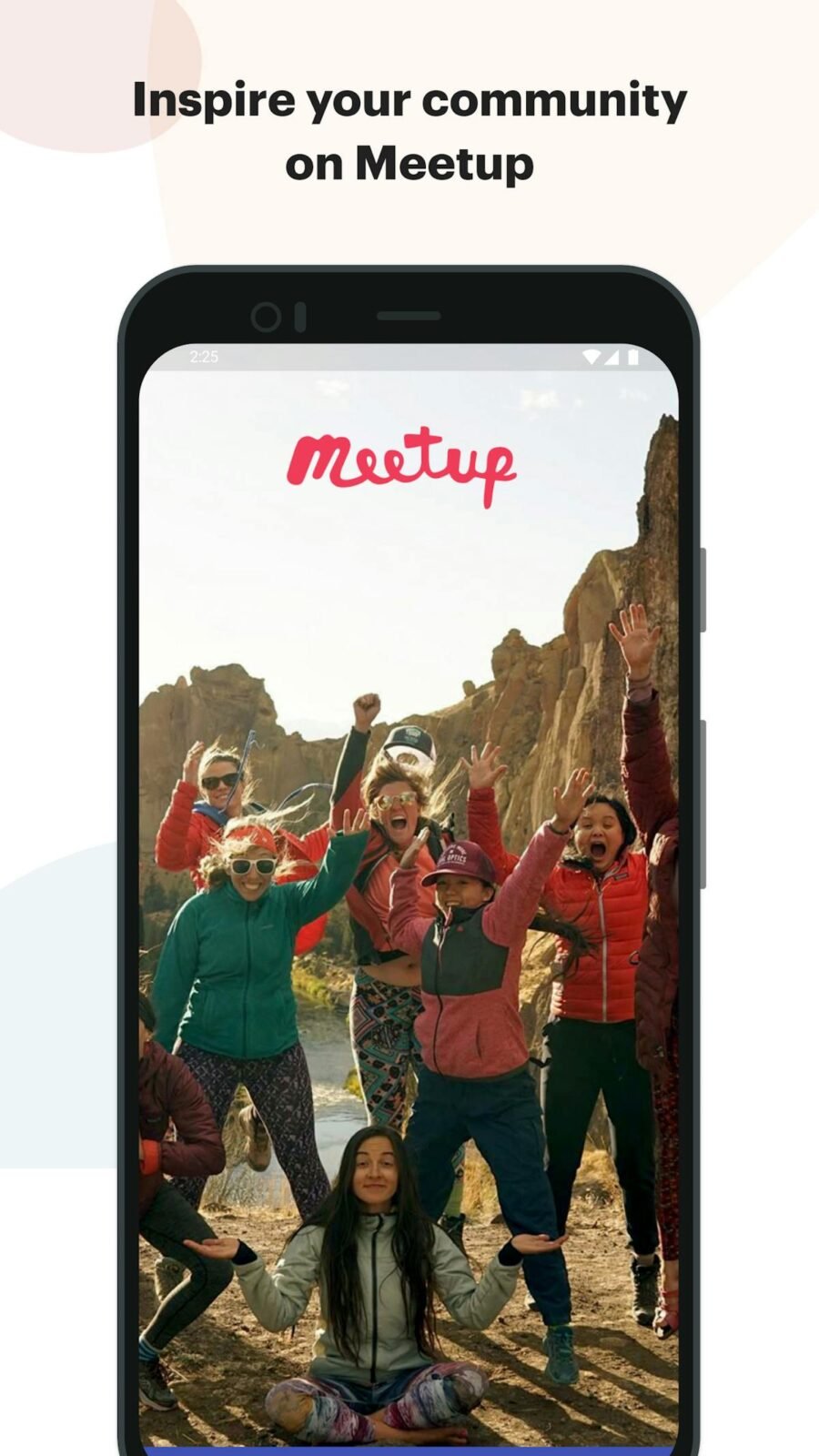Meetup — local event discovery view