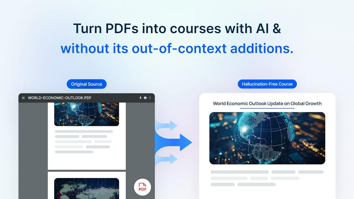 Mini Course Generator — course builder view