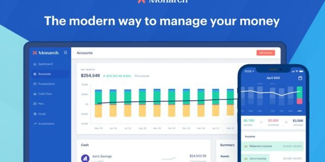 Monarch — net worth and budgeting dashboard