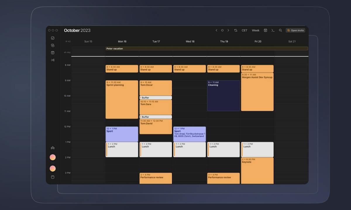 Morgen — unified calendar and time blocking view