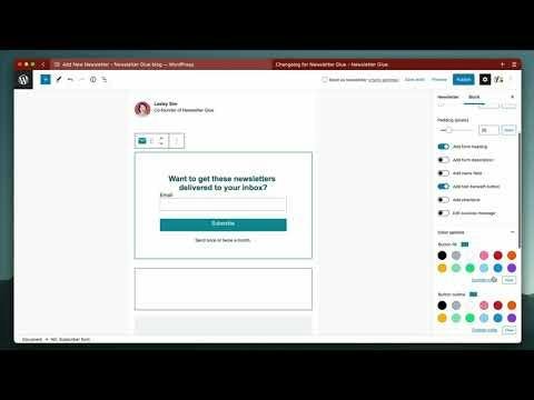Newsletter Glue — newsletter editor inside WordPress