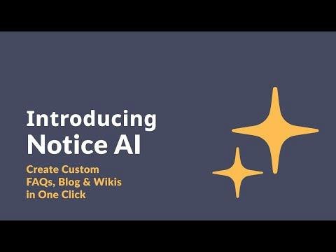 Notice — no-code content editor