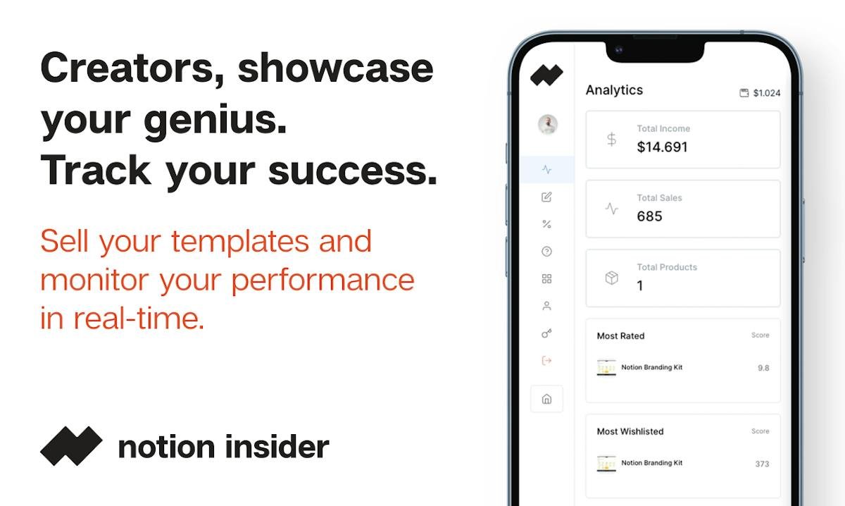 Notion Insider — curated template marketplace