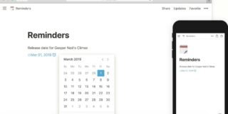 Notion — workspace with linked databases and pages