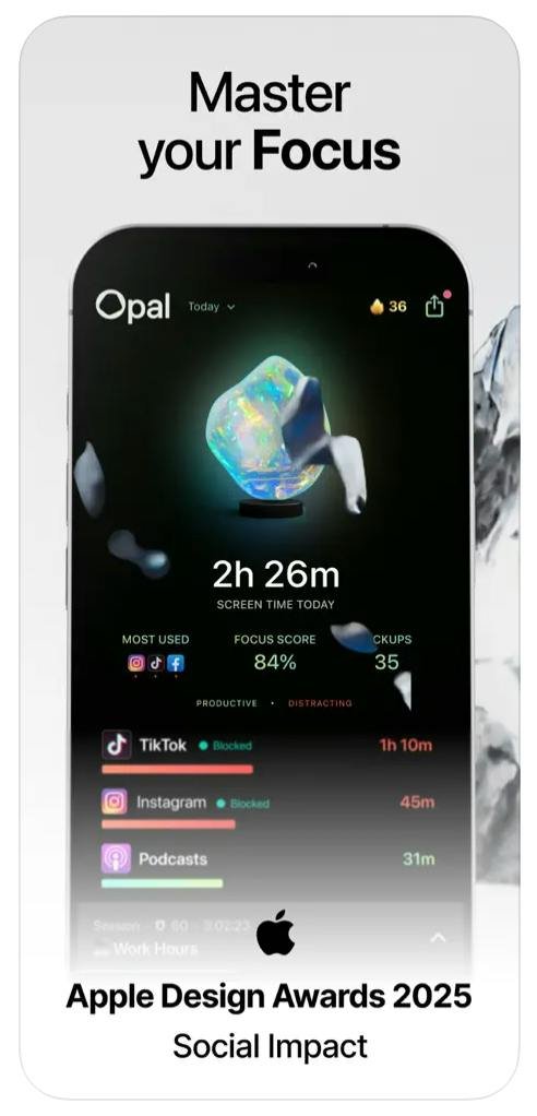 Opal — screen time and focus dashboard