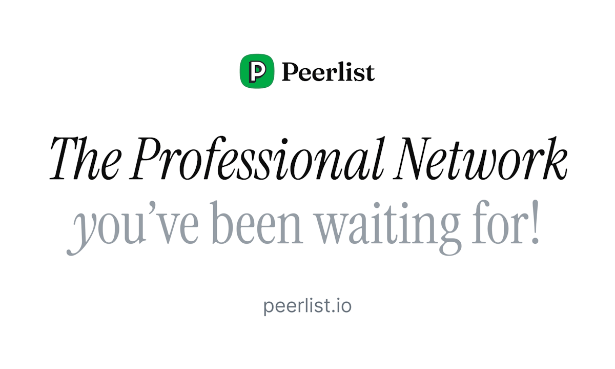 Peerlist — professional work profile