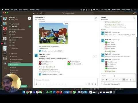 Polly — poll results inside a Slack channel