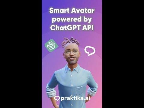 Praktika — AI avatar conversation view