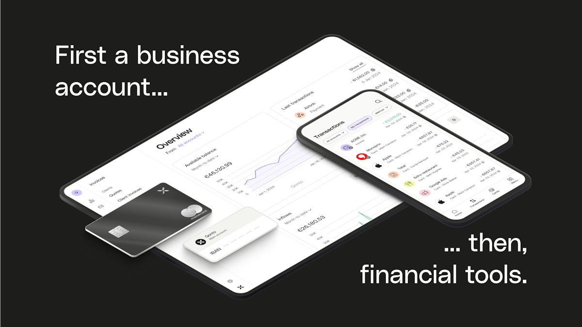 Qonto — business banking and invoicing dashboard