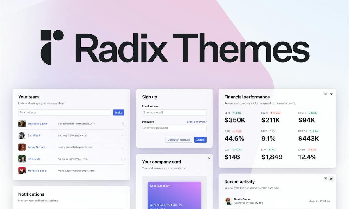 Radix UI — accessible component primitives