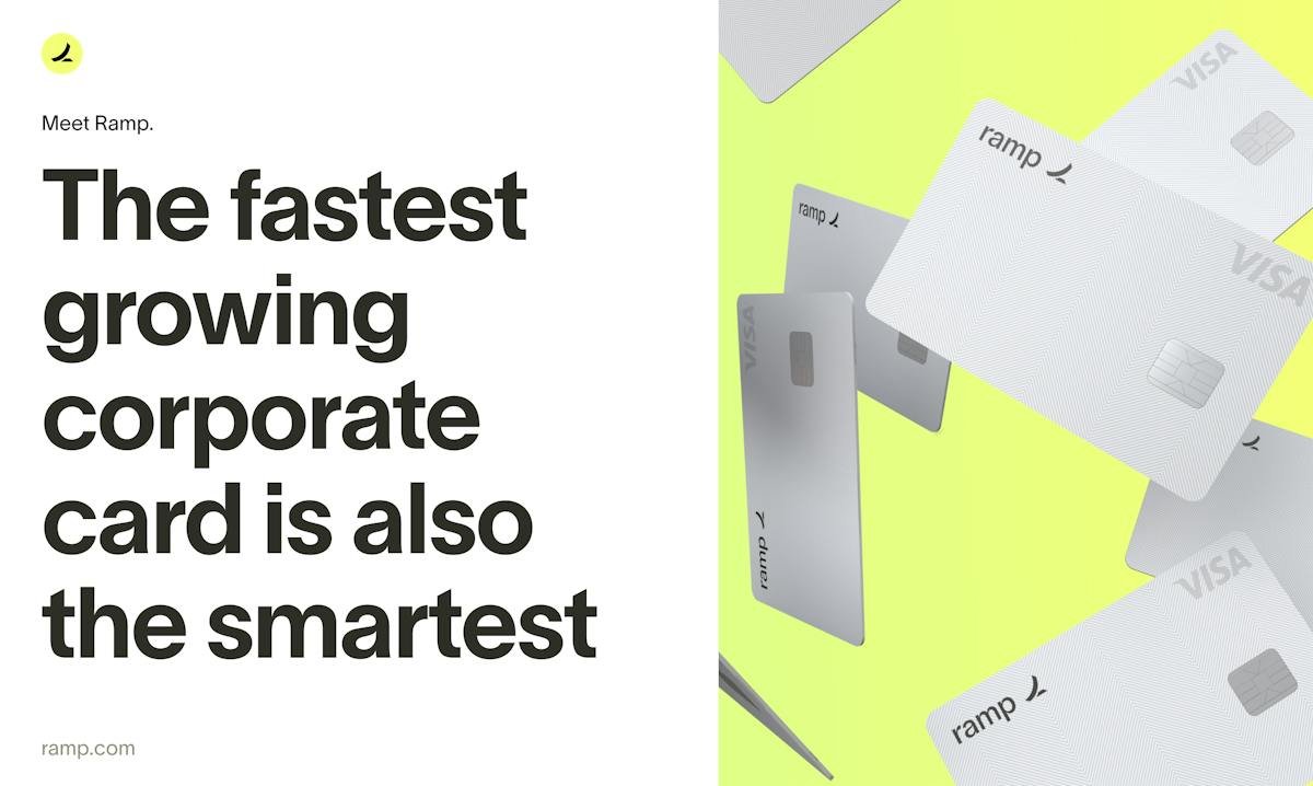 Ramp — corporate card and expense management dashboard