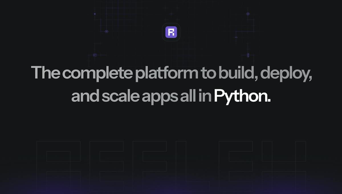 Reflex — Python-based web app builder interface