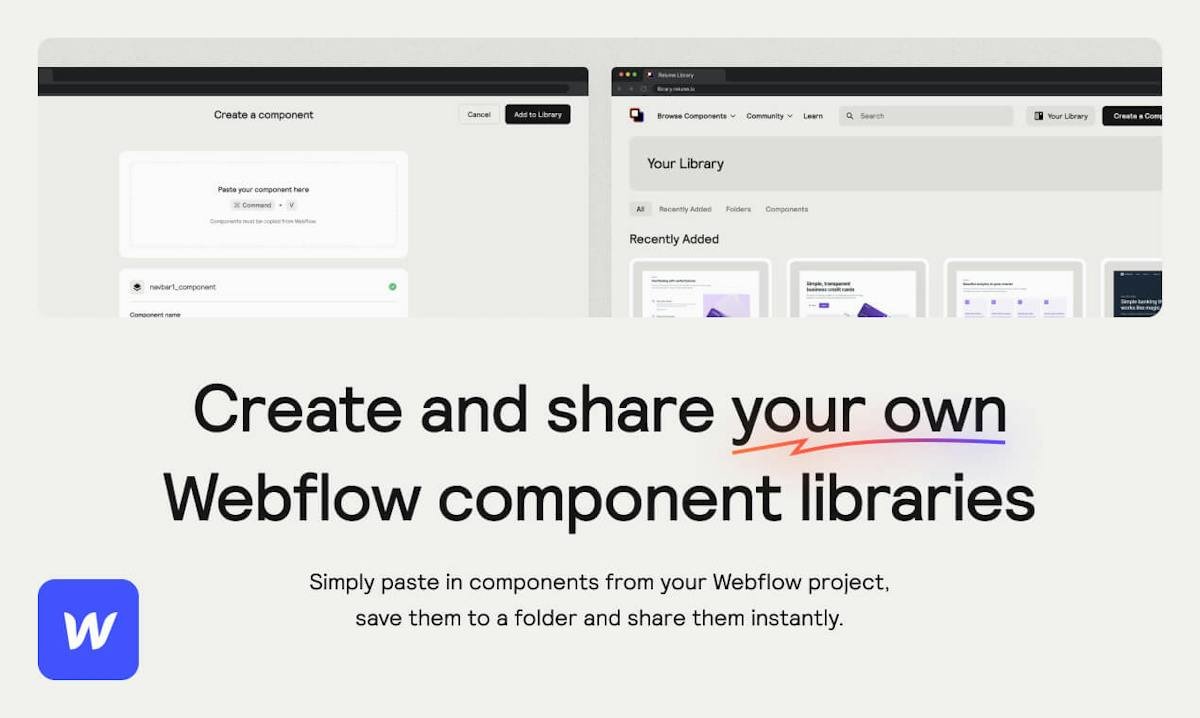 Relume — component library browser for Webflow and Figma