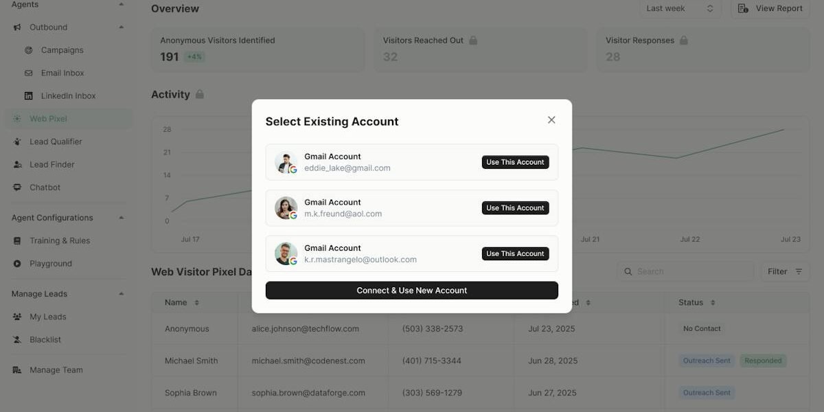 Revscale — outbound agent pipeline view