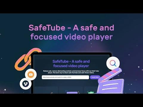 SafeTube — distraction-free video player view