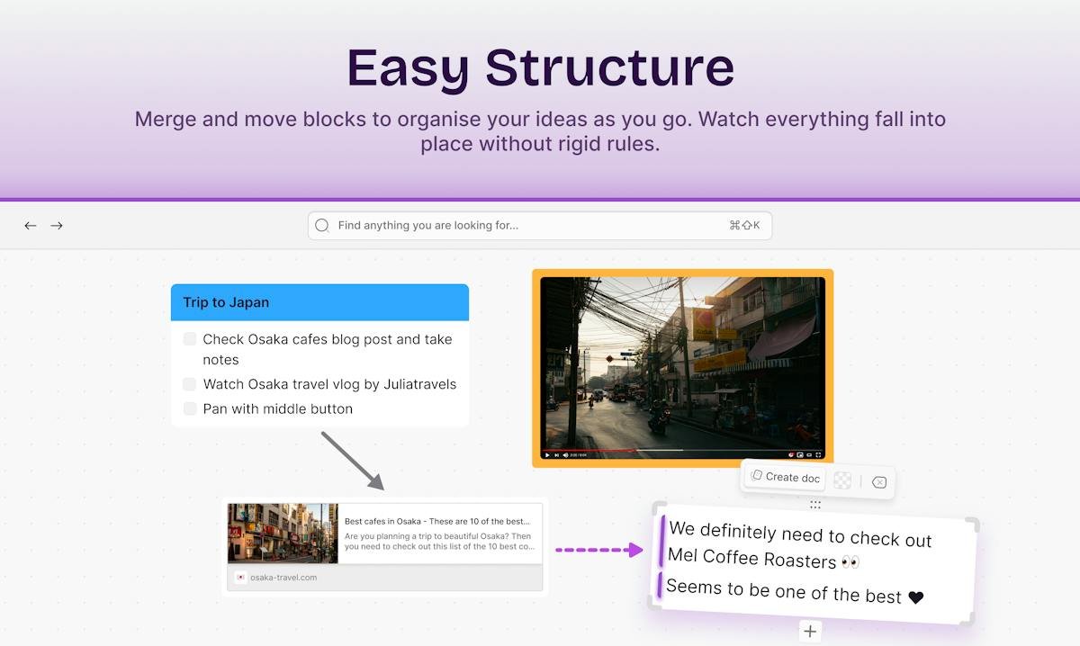 Scrintal — visual canvas with linked note cards
