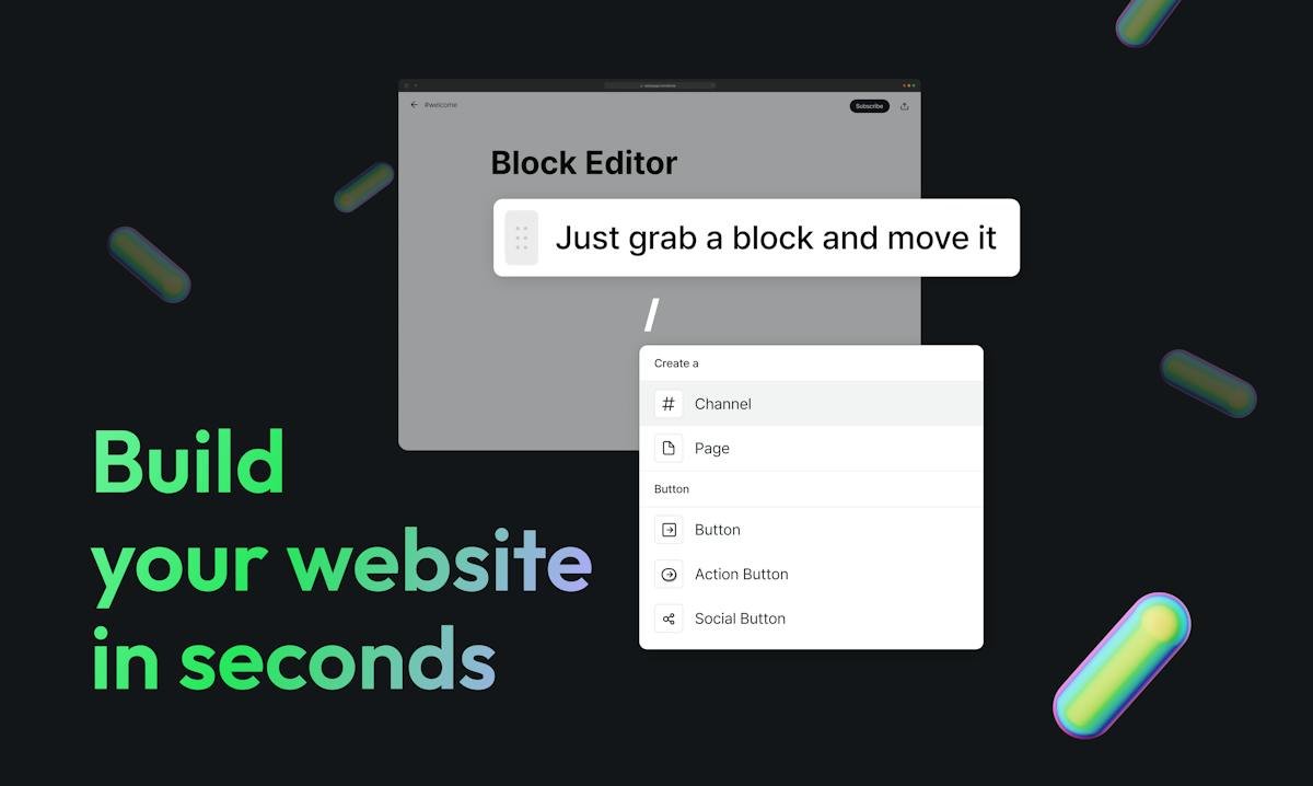 SlashPage — community website builder