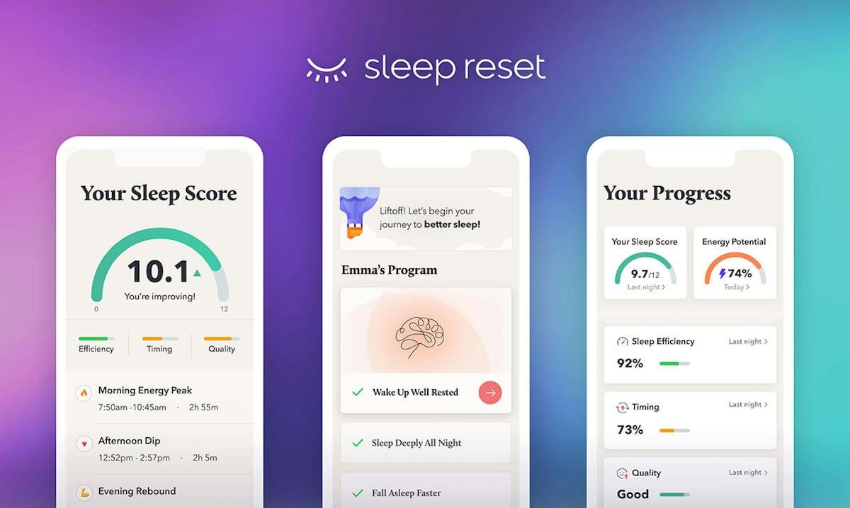 Sleep Reset — personalized sleep program view