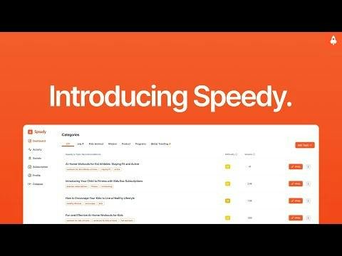Speedy — AI-generated blog content dashboard