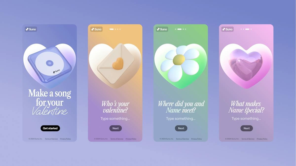 Suno.ai — AI song creation interface
