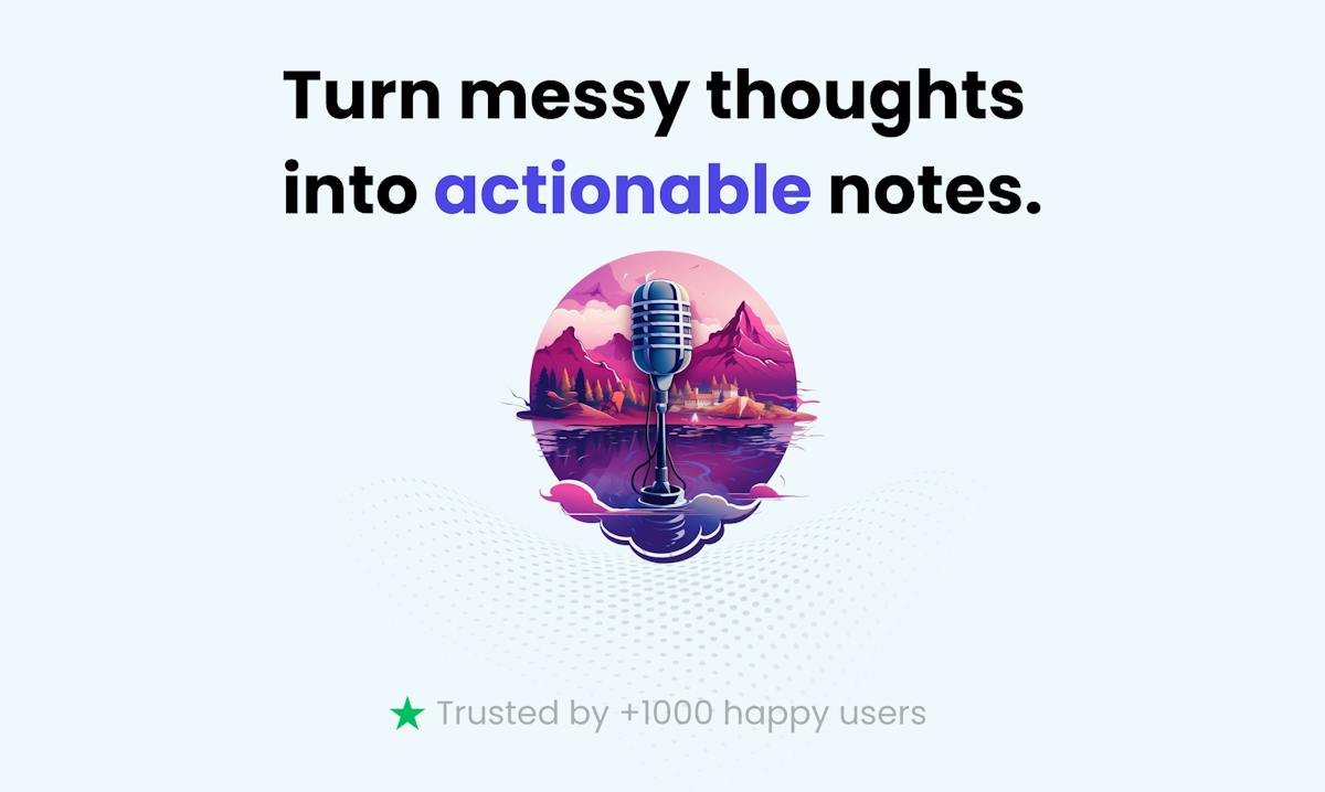 Talknotes — voice note transcript view