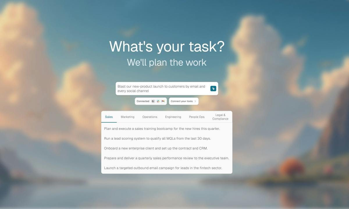 Trace — workflow routing dashboard