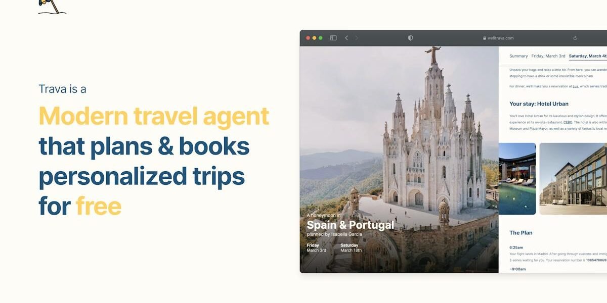 Trava — curated personalized trip itinerary