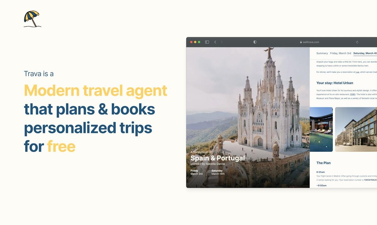 Trava — curated personalized trip itinerary