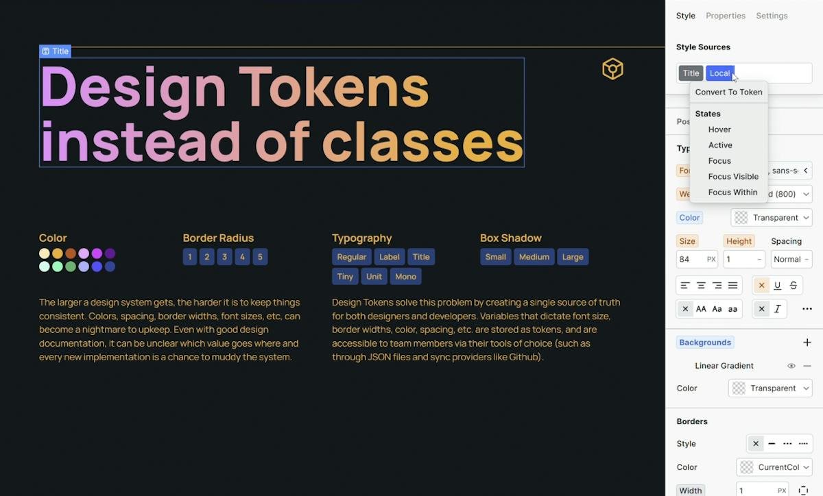 Webstudio — visual page builder canvas