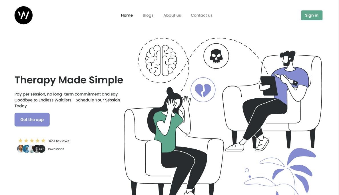 WeLinQ — therapist matching view
