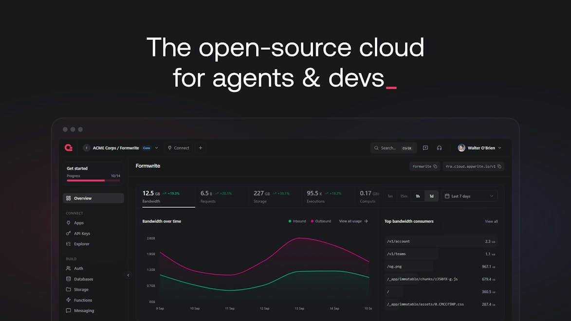 Appwrite — backend services dashboard