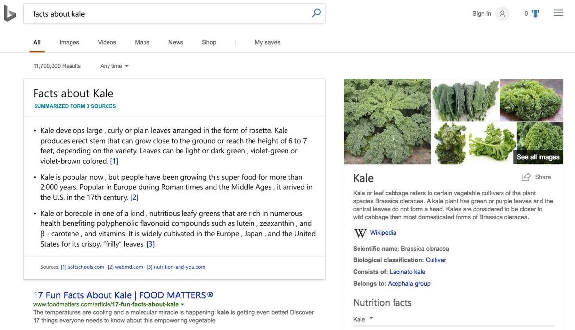 Bing — search results page with AI-powered Copilot panel