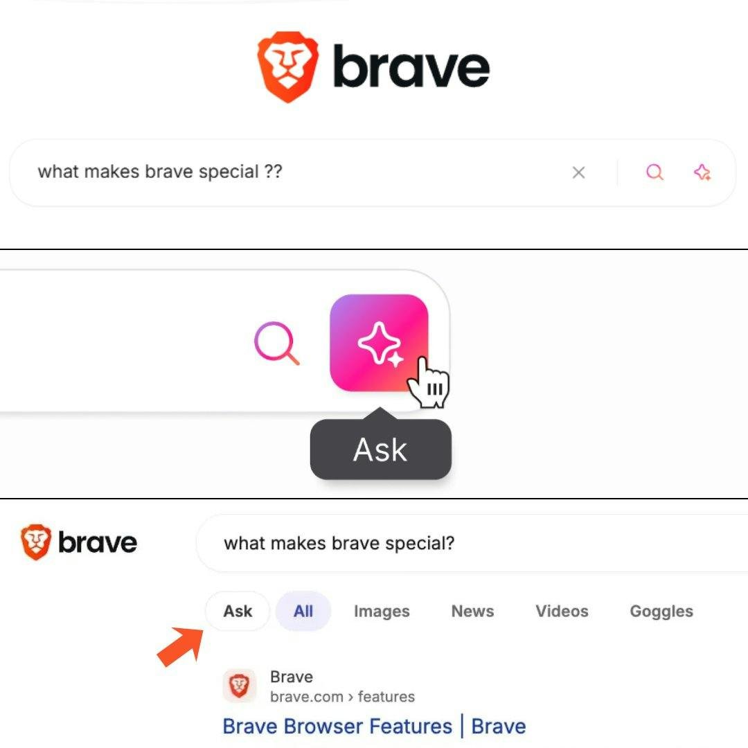 Brave Private Browser — ad and tracker blocking in action