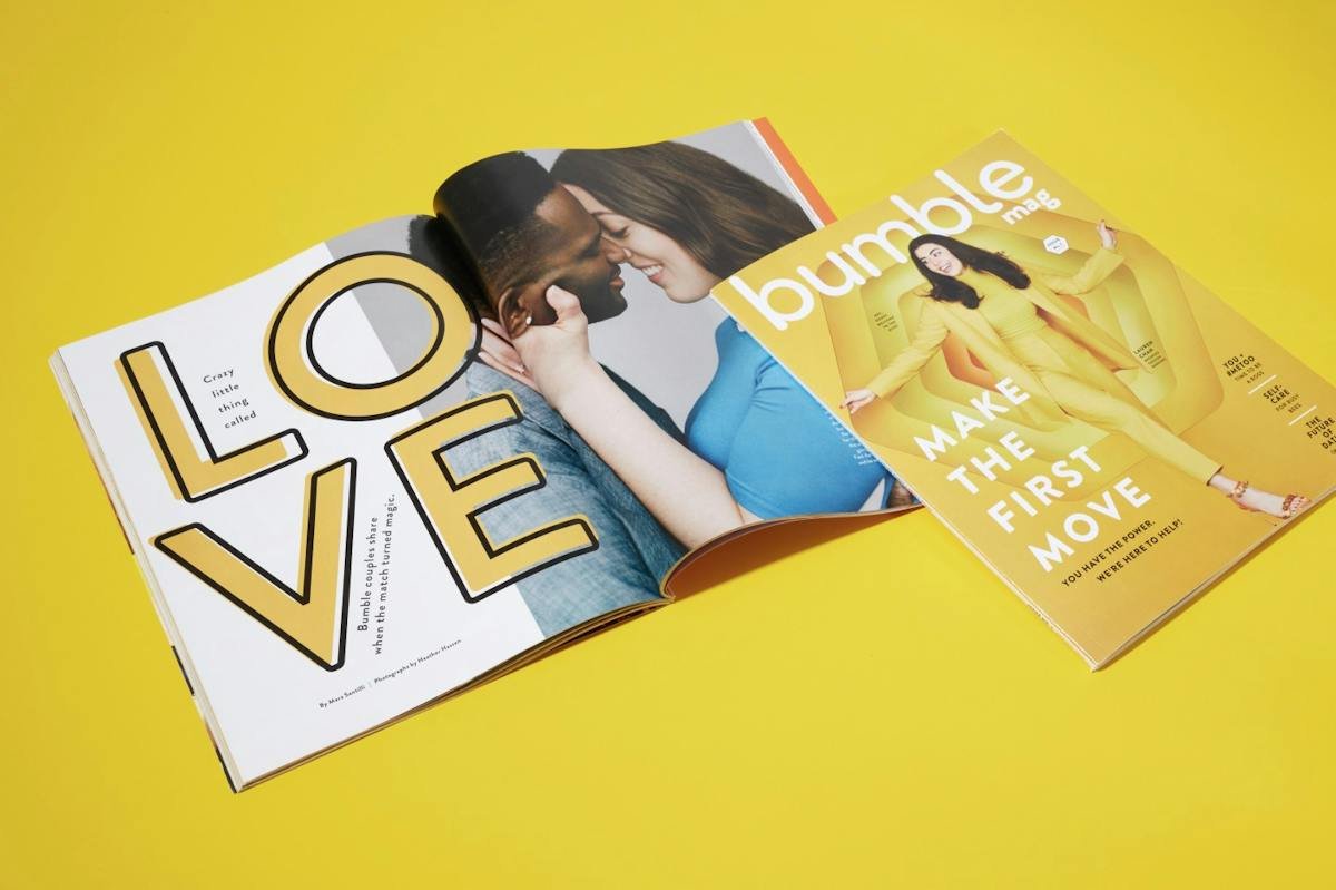 Bumble — match profile screen in the dating mode