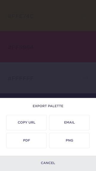 Coolors — generated color palette scheme preview