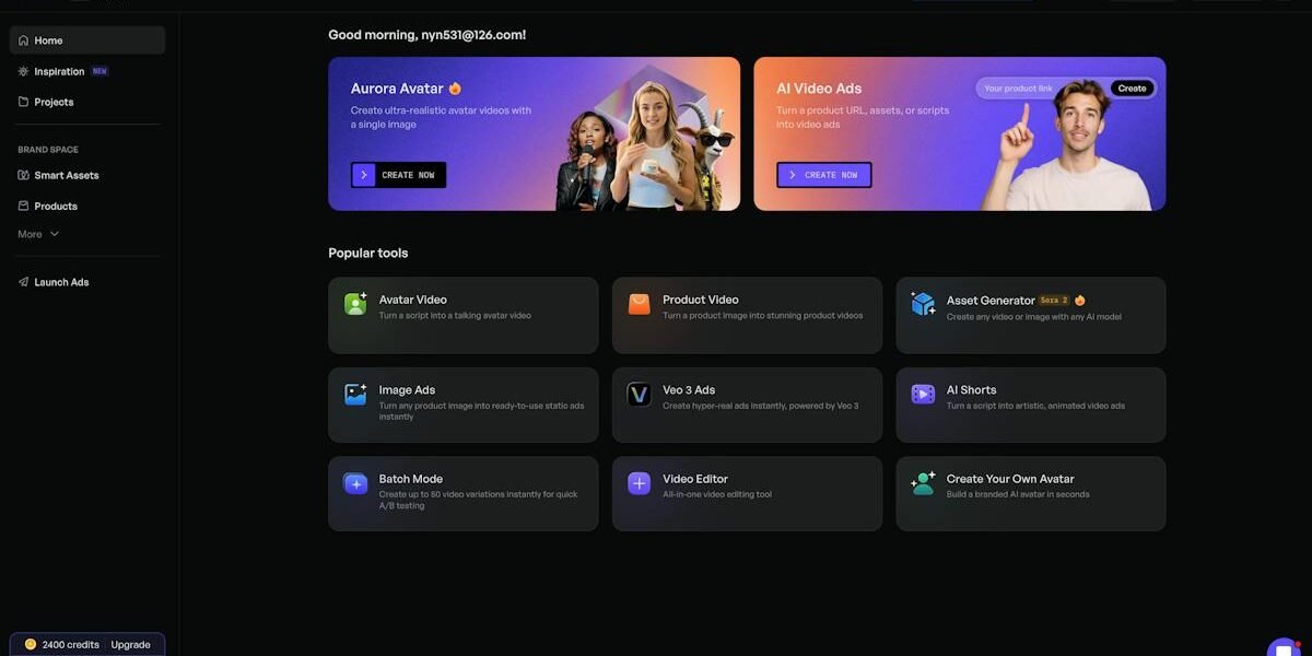 Creatify — AI video ad generator workspace