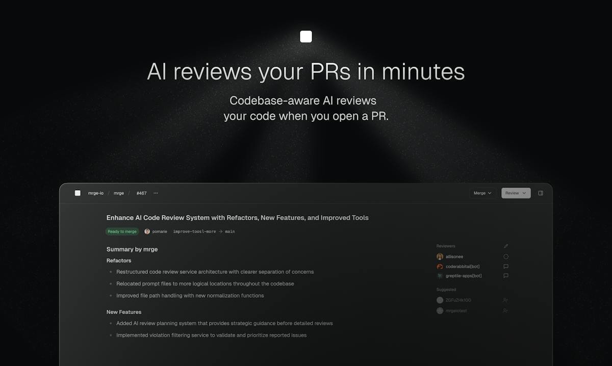cubic — AI pull request review interface