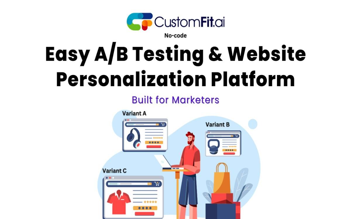 CustomFit.ai — no-code A/B test visual editor