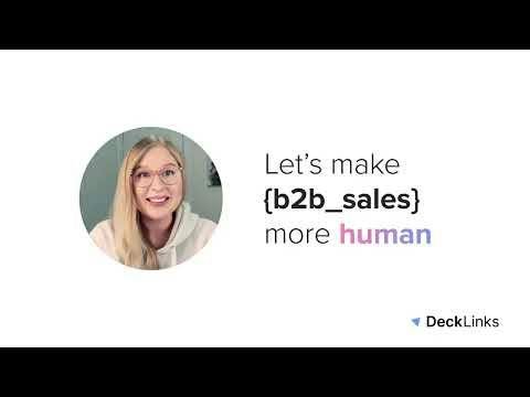 DeckLinks — video sales deck view