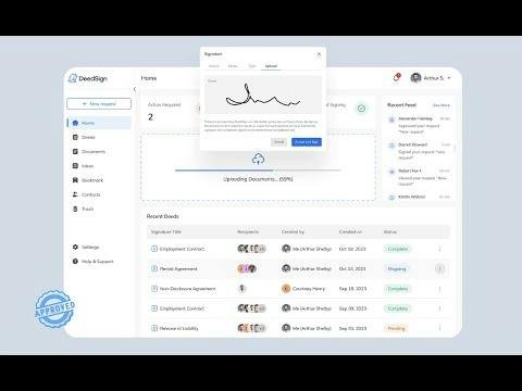 DeedSign — document signing interface