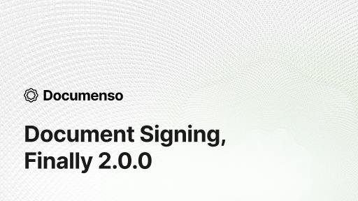 Documenso — document signing workflow screen
