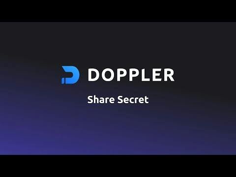Doppler — secrets management dashboard