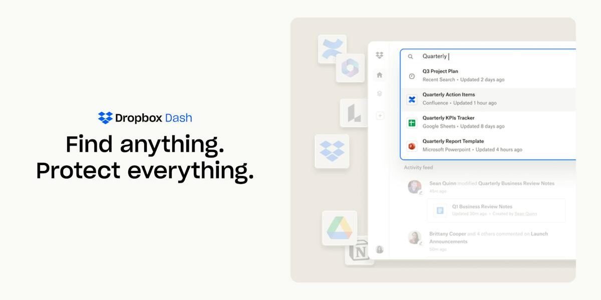 Dropbox — file sync and sharing view