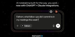 Fathom — meeting summary and action items view