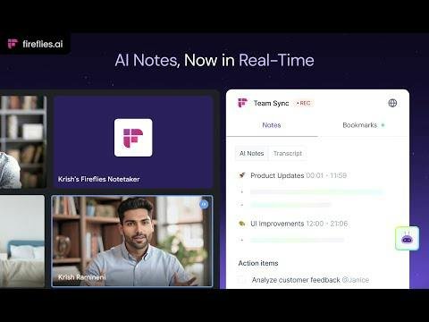 Fireflies.ai — meeting transcript and summary view