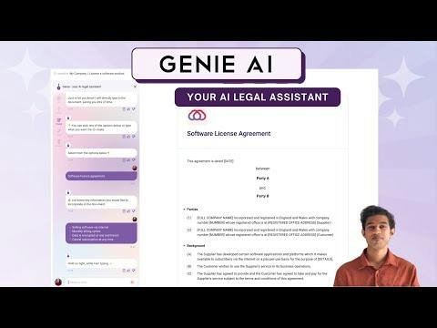 Genie AI — contract review and redline interface