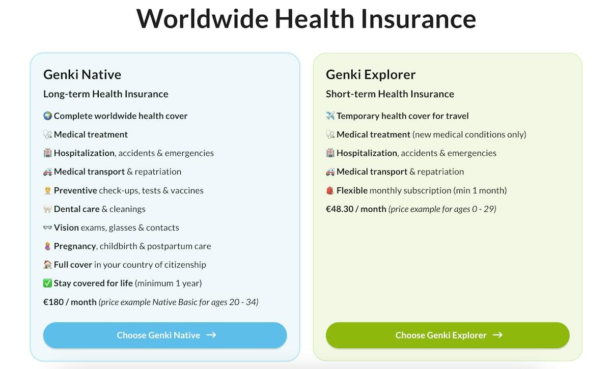 Genki — Explorer and Native health insurance plans